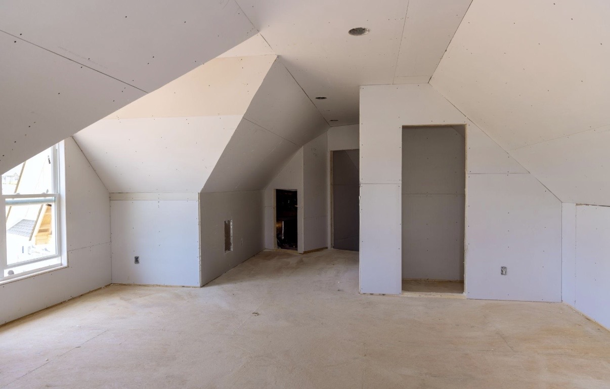 Gyprock renovation — new build interior, Ashfield